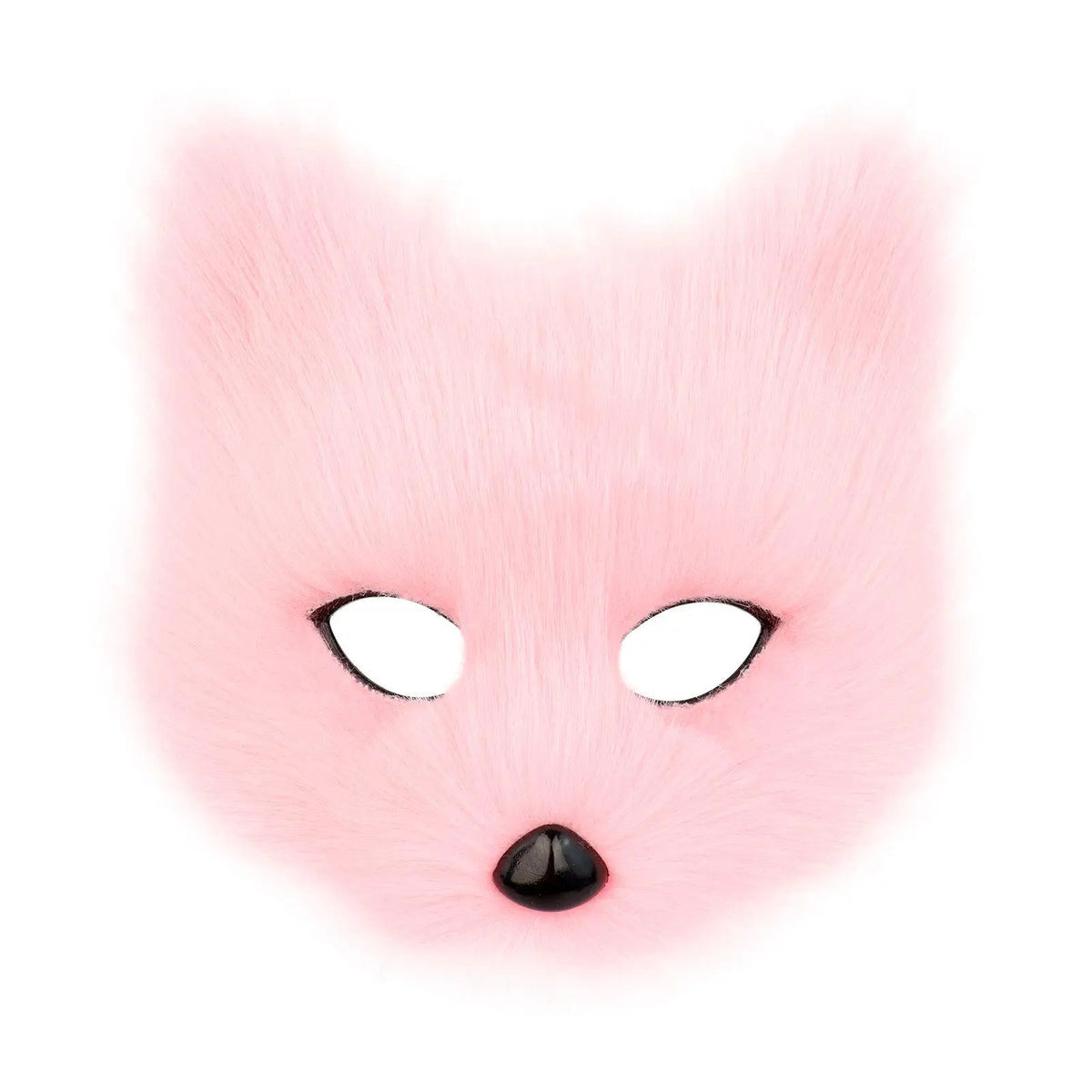 Light Pink Faux Fur Animal Face Mask