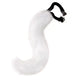 White Faux Fur Animal Tail with Clip