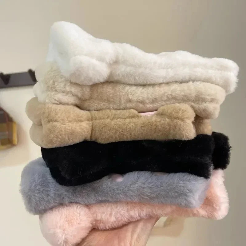 Fluffy Brown Bear Paw Fingerless Gloves