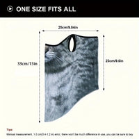 Happy Dog Face Black and White Neck Gaiter