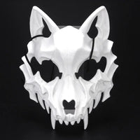 White Wolf Skull Cosplay Mask