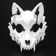 White Wolf Skull Cosplay Mask
