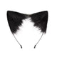 Fluffy Black Faux Fur Cat Ears Headband