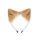 Fluffy Tan Faux Fur Cat Ears Headband