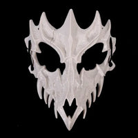 Bone White Jagged Dragon Skull Mask