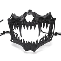 Black Gothic Dragon Jaw Mask