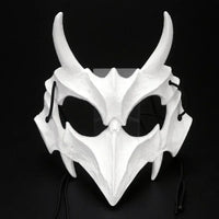 White Horned Dragon Fantasy Mask