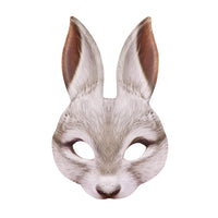 Realistic Grey Rabbit Party Mask