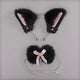 Black Faux Fur Cat Ears & Choker Set with Bells