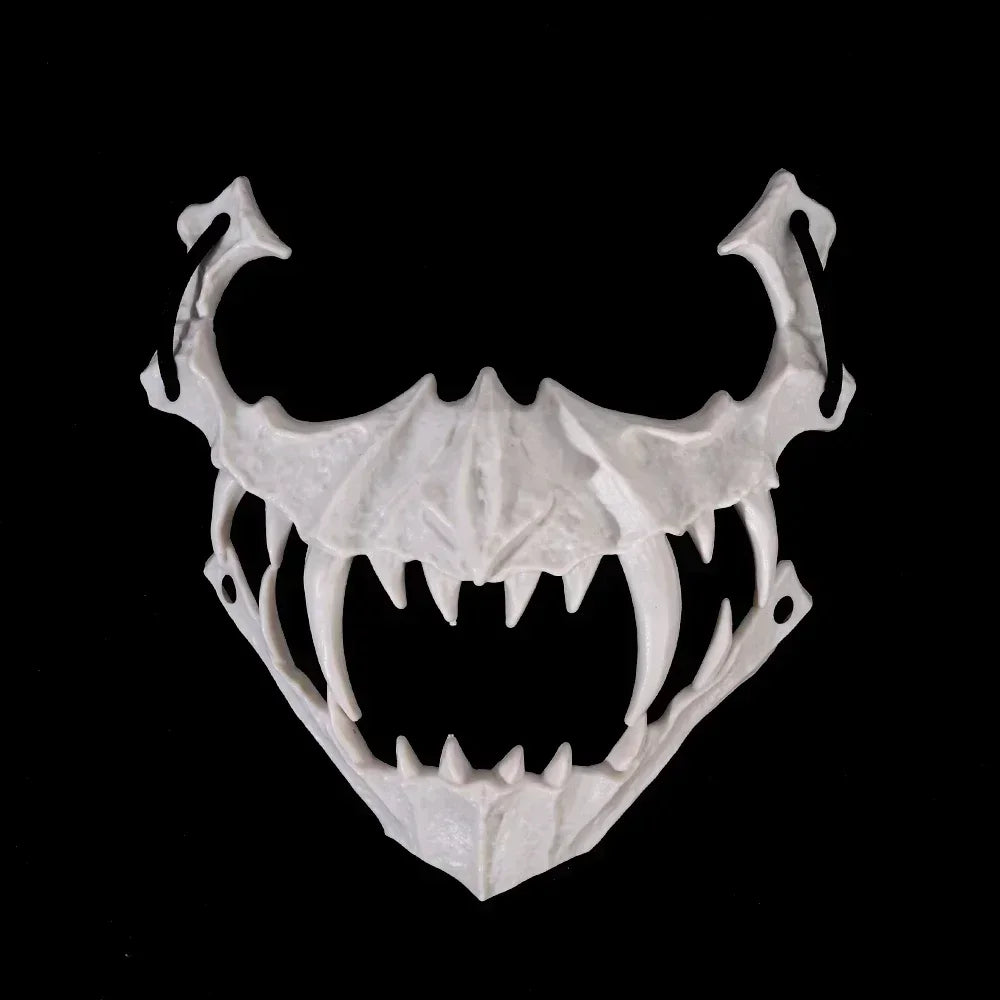 Monster Fanged Off-White Jaw Mask