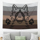 Furry Alpha Canine Bear Pride Striped Tapestry