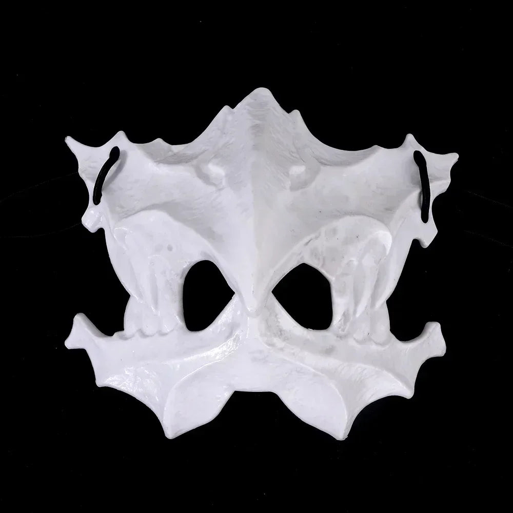 Sculpted White Gothic Masquerade Mask