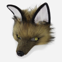 Lifelike Brown Fox Faux Fur Costume Mask