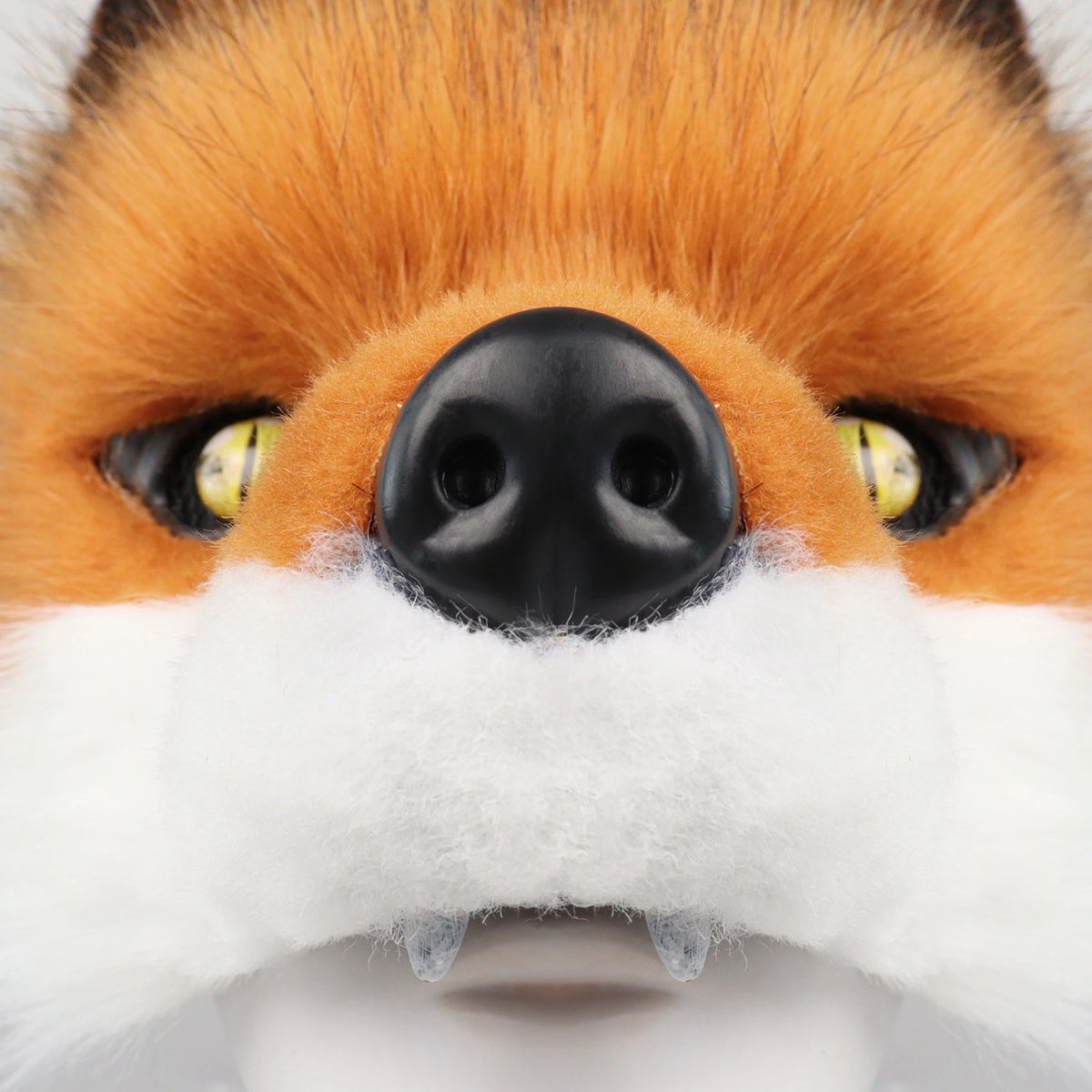 Realistic Brown Faux Fur Fox Costume Mask