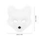 White Fluffy Fox Face Mask